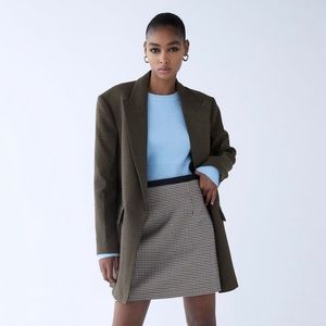 NWOT Zara Plaid Mini Skirt